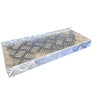 Parapety z blachy aluminiowej ryflowanej Parapety z blachy aluminiowej ryflowanej
