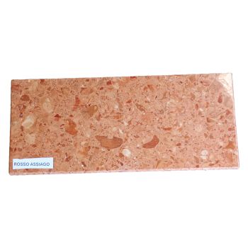 Parapet z konglomeratu Rosso Assiago grubość 2cm