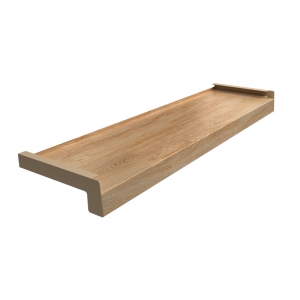 Parapet zewnętrzny stalowy laminowany dąb naturalny woodek oak