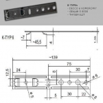 Kotwy montażowe K-TYP-6 - 45,5mm 1000szt DECCO 6 KOMÓR, GEALAN S8000, THYSEN ELIT